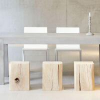 Jan Kurtz - Block Hocker, Eiche, eckig, Unikat