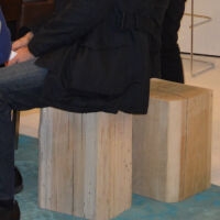 Jan Kurtz - Block Hocker, Eiche, eckig, Unikat