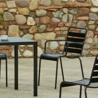 Fiam - Mya Metal Sessel, Viererpack