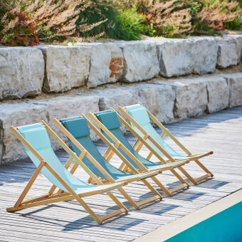 Fiam - Relax, Liegestuhl, aqua - Outlet