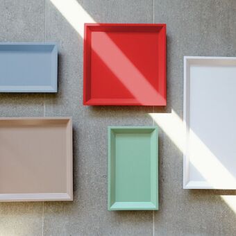 Jan Kurtz - Mira Tablett  37,7 x 37,7 cm MDF rot - Outlet