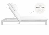 Jan Kurtz - Korfu Auflage mit Kopfkissen, weiß - Outlet