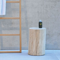 Jan Kurtz - Block Hocker, Eiche, rund, Unikat