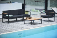 Jan Kurtz - Lux Lounge, Edelstahl schwarz