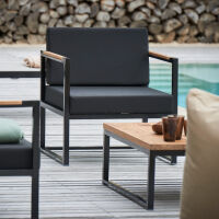 Jan Kurtz - Lux Lounge, Edelstahl schwarz