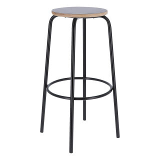 75 cm, schwarz/schwarz