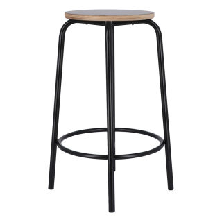 65 cm, schwarz/schwarz